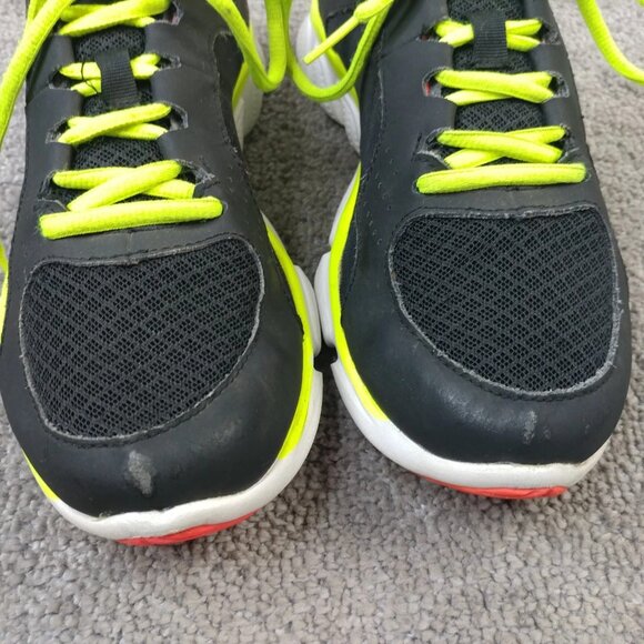 Under Armour Micro G Assert Womens Size 8 Running Shoes Black Yellow Pink Low - Picture 5 of 11